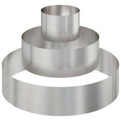 Cache-pot de jardin Argent 90 x 90 x 20 cm Acier inoxydable 555124555124