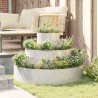 Cache-pot de jardin Argent 90 x 90 x 20 cm Acier inoxydable 555124555124