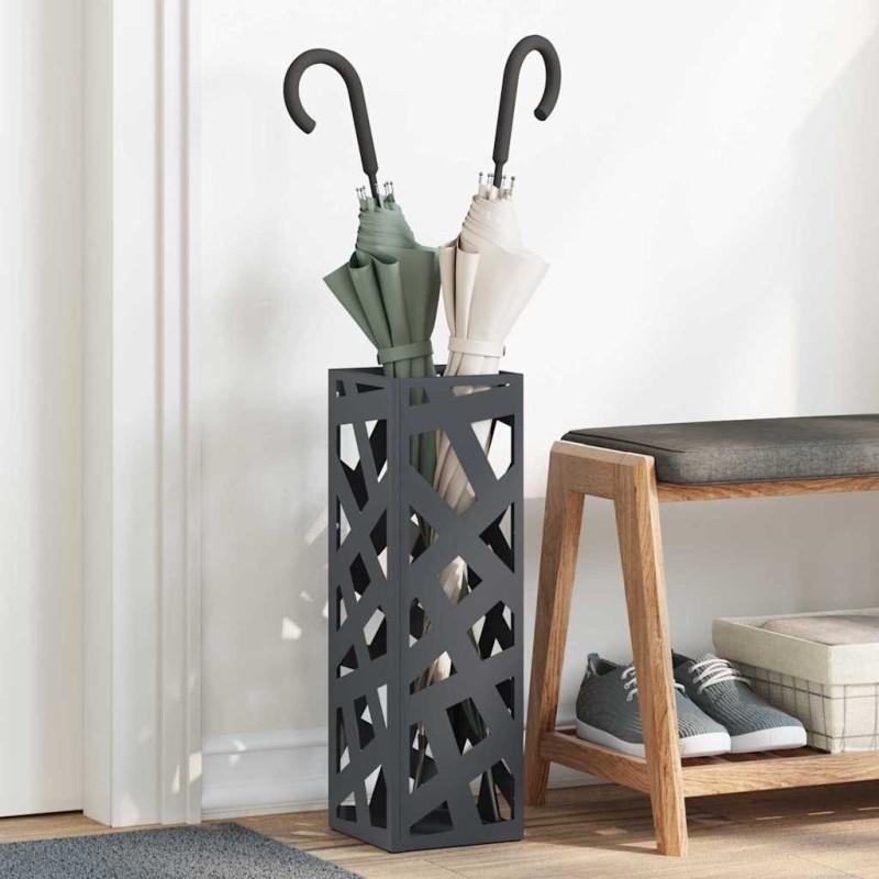 Porte-parapluie Anthracite 15,5 x 15,5 x 49 cm Métal 555127555127