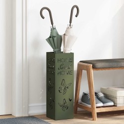 Porte-parapluie avec stockage Olive 15,5 x 15,5 x 49 cm Métal 555132555132