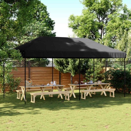 Tente de fête Noir 292 x 580 x 315 cm Tissu Oxford 555134555134