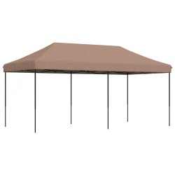 Tente de fête Marron 292 x 580 x 315 cm Tissu Oxford 555136555136