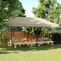 Tente de fête Taupe 292 x 580 x 315 cm Tissu Oxford 555139555139