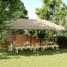 Tente de fête Taupe 292 x 580 x 315 cm Tissu Oxford 555139555139