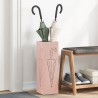 Porte-parapluie avec stockage Rose 15,5 x 15,5 x 49 cm Métal 555142555142