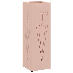 Porte-parapluie avec stockage Rose 15,5 x 15,5 x 49 cm Métal 555142555142