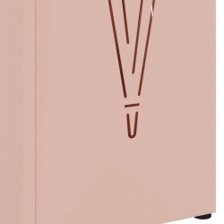 Porte-parapluie avec stockage Rose 15,5 x 15,5 x 49 cm Métal 555142555142