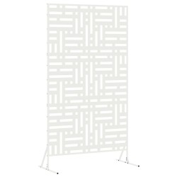 Écran de confidentialité Blanc 100 x 50 x 180 cm Acier 555145555145
