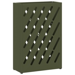 Porte-parapluie Vert olive 28 x 12 x 41 cm Acier 555153555153