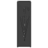 Porte-parapluie avec stockage Noir 15,5 x 15,5 x 49 cm Métal 555155555155