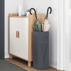 Porte-parapluie Anthracite 15,5 x 15,5 x 49 cm Métal 555156555156