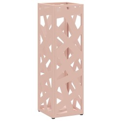 Porte-parapluie avec stockage Rose 15,5 x 15,5 x 49 cm Métal 555157555157