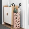 Porte-parapluie avec stockage Rose 15,5 x 15,5 x 49 cm Métal 555157555157