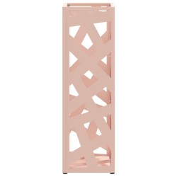 Porte-parapluie avec stockage Rose 15,5 x 15,5 x 49 cm Métal 555157555157