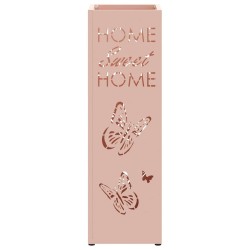 Porte-parapluie avec stockage Rose 15,5 x 15,5 x 49 cm Métal 555162555162