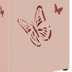 Porte-parapluie avec stockage Rose 15,5 x 15,5 x 49 cm Métal 555162555162