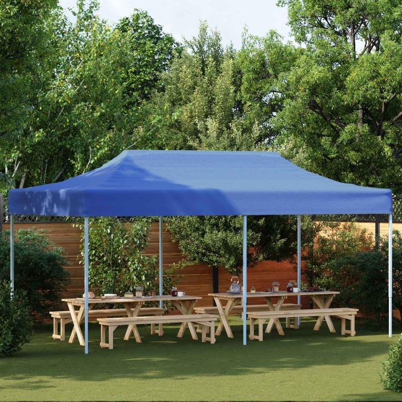 Tente de fête Bleu 291 x 580 x 315 cm Tissu Oxford 555167555167