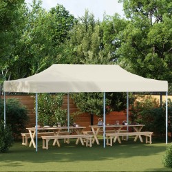 Tente de fête Crème 291 x 580 x 315 cm Tissu Oxford 555170555170