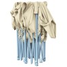 Tente de fête Crème 291 x 580 x 315 cm Tissu Oxford 555170555170