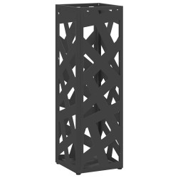 Porte-parapluie avec stockage Noir 15,5 x 15,5 x 49 cm Métal 555172555172