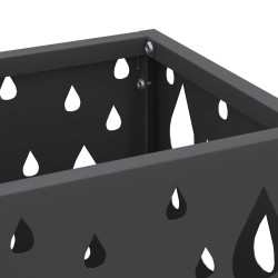 Porte-parapluie avec stockage Noir 15,5 x 15,5 x 49 cm Métal 555175555175