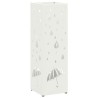 Porte-parapluie avec stockage Blanc 15,5 x 15,5 x 49 cm Métal 555180555180