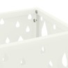 Porte-parapluie avec stockage Blanc 15,5 x 15,5 x 49 cm Métal 555180555180