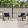 Ensemble de meubles d'extérieur 3 pcs Gris et marine 555193555193