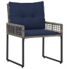 Ensemble de meubles d'extérieur 3 pcs Gris et marine 555193555193