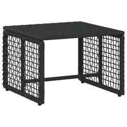Ensemble de meubles d'extérieur 5 pcs Noir et turquoise 555197555197