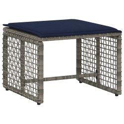 Ensemble de meubles d'extérieur 5 pcs Gris et marine 555212555212