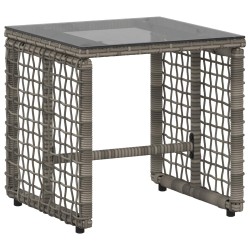 Ensemble de meubles d'extérieur 5 pcs Gris et marine 555212555212