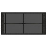 Table de jardin Gris et Noir 80 x 40 x 40 cm Rattan PE et Verre 555225555225