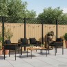 Ensemble de meubles d'extérieur 4 pcs Noir polyrotin 555227555227