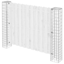 Poteau de clôture. 2 pcs Argenté 20 x 20 x 190 cm Métal 555234555234