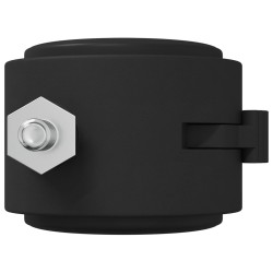 Roulettes 12 pcs Noir et argent 40,1 x 40,1 x 37,8 mm Fer et PP 555248555248