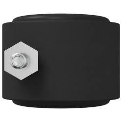 Roulettes 2 pcs Noir 40,1 x 37,8 mm PP et Fer 555251555251