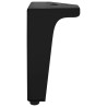 Pieds de meuble 2 pcs Noir 54,1 x 54,1 x 100 mm Fer 555253555253