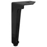Pieds de meuble 2 pcs Noir 54,1 x 54,1 x 100 mm Fer 555253555253