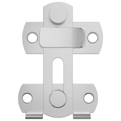 Verrou de porte 2 pcs Argenté 70 x 8 mm Acier 555255555255