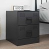 Poignées de Cabinet 12 pcs Noir 85 x 45 mm Métал 555256555256