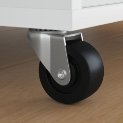 Roue pivotante 12 pcs Argenté 60 x 60 x 50 mm Fer et nylon 555262555262