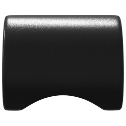 Bouton de cabinet 2 pcs Noir 18 x 23 mm Fer 555267555267