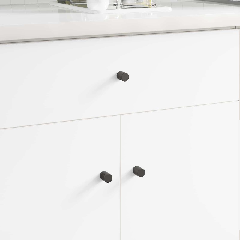 Bouton de cabinet 1011 pcs Noir Fer 555269555269