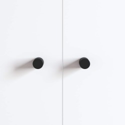 Bouton de cabinet 1011 pcs Noir Fer 555269555269