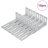 Support anti-basculement 12 pcs Argenté 74,5 x 15 x 32 mm Fer 555276555276