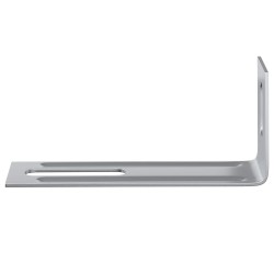 Support anti-basculement 2 pcs Argenté 74,5 x 15 x 32 mm Fer 555279555279