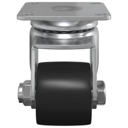 Roulettes 2 pcs Argenté 44,1 x 44,1 x 1,95 mm Nylon 555291555291