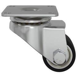 Roulettes 12 pcs Argenté 44,1 x 44,1 x 1,95 mm Nylon 555293555293