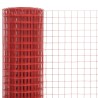 Grillage Acier avec revêtement en PVC 25x0,5 m Rouge 555300555300